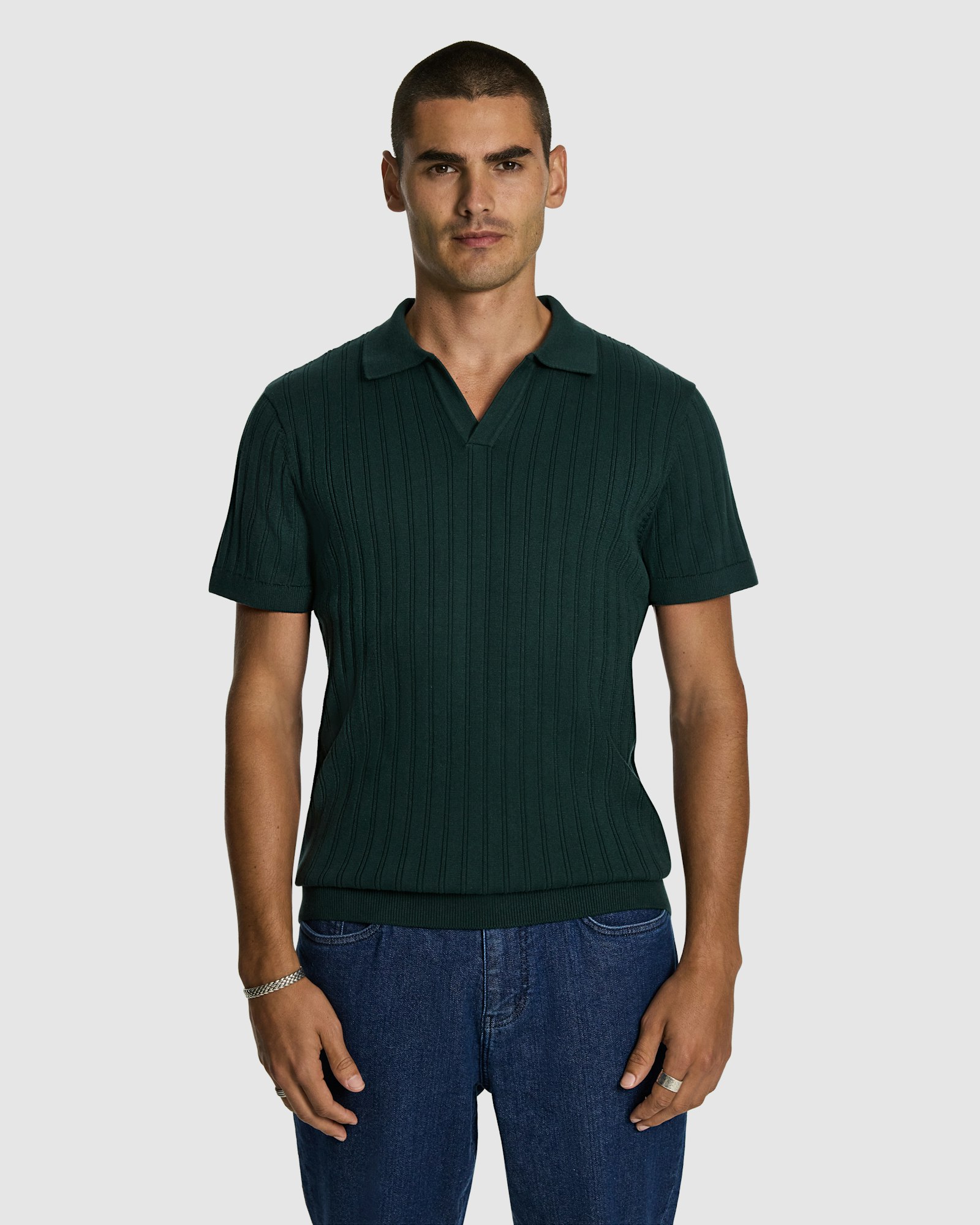 Notts Knitted Polo Shirt