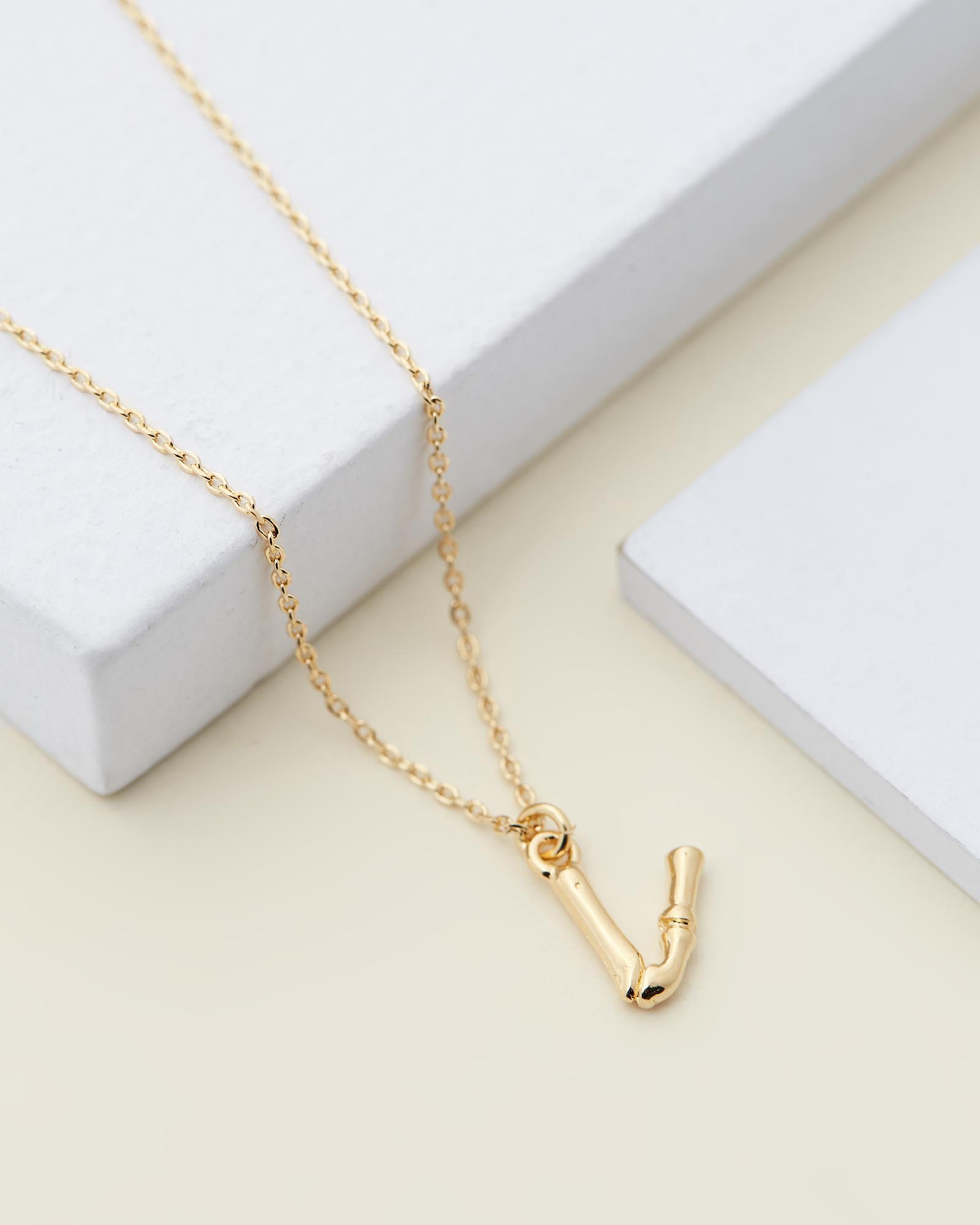Letter V Necklace