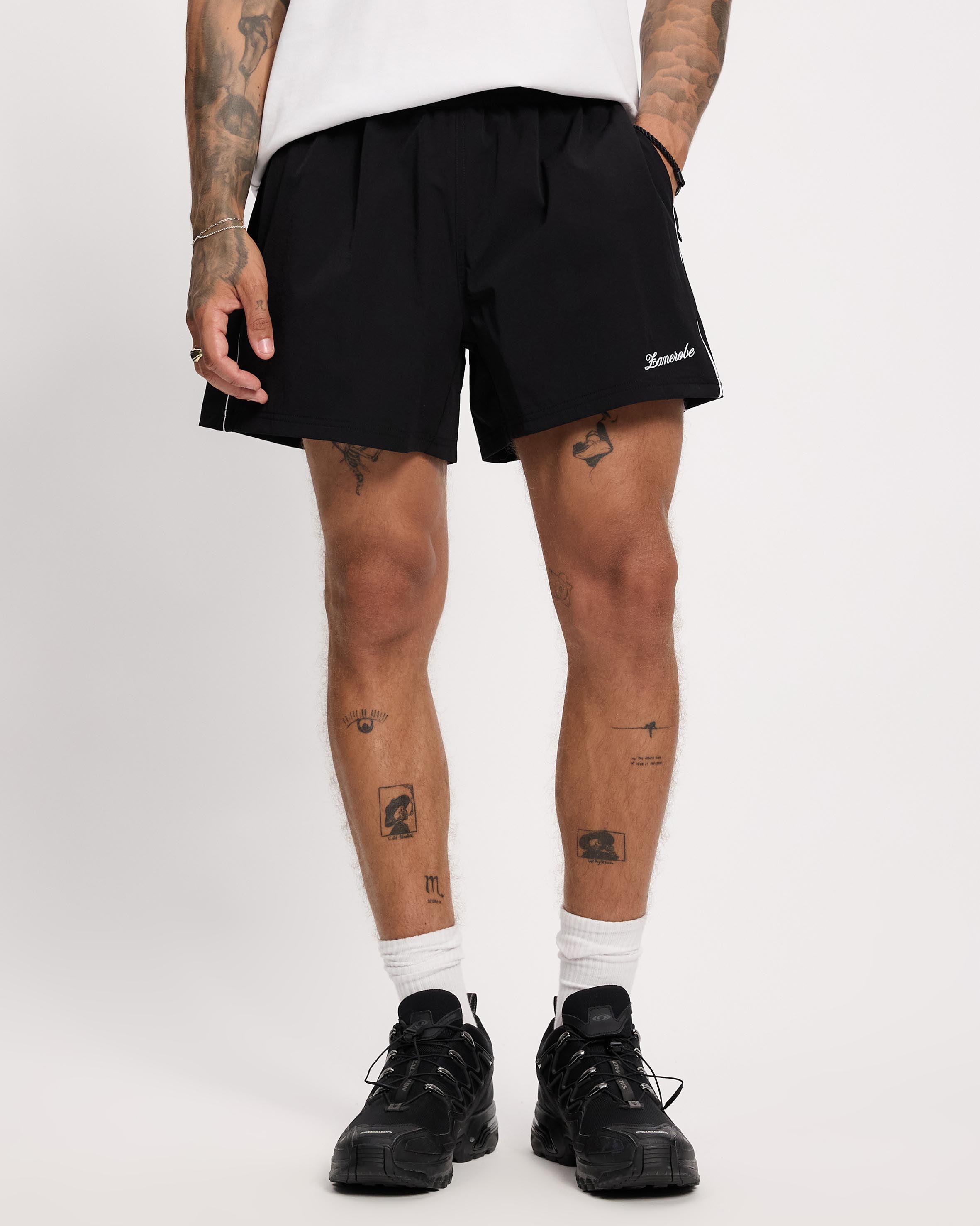 Piping Track Shorts