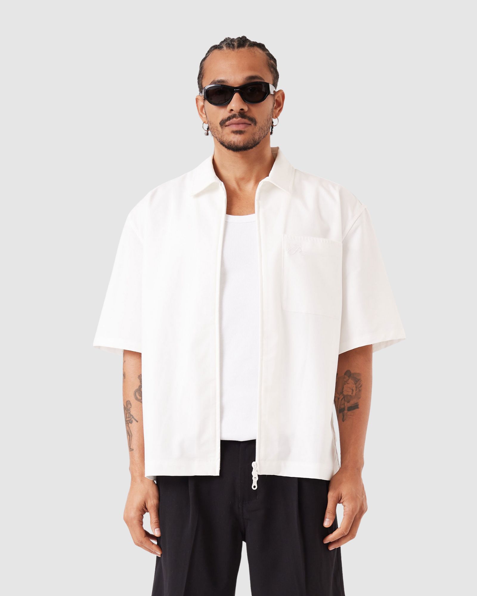Boxy SS Overshirt 2.0 Vintage White