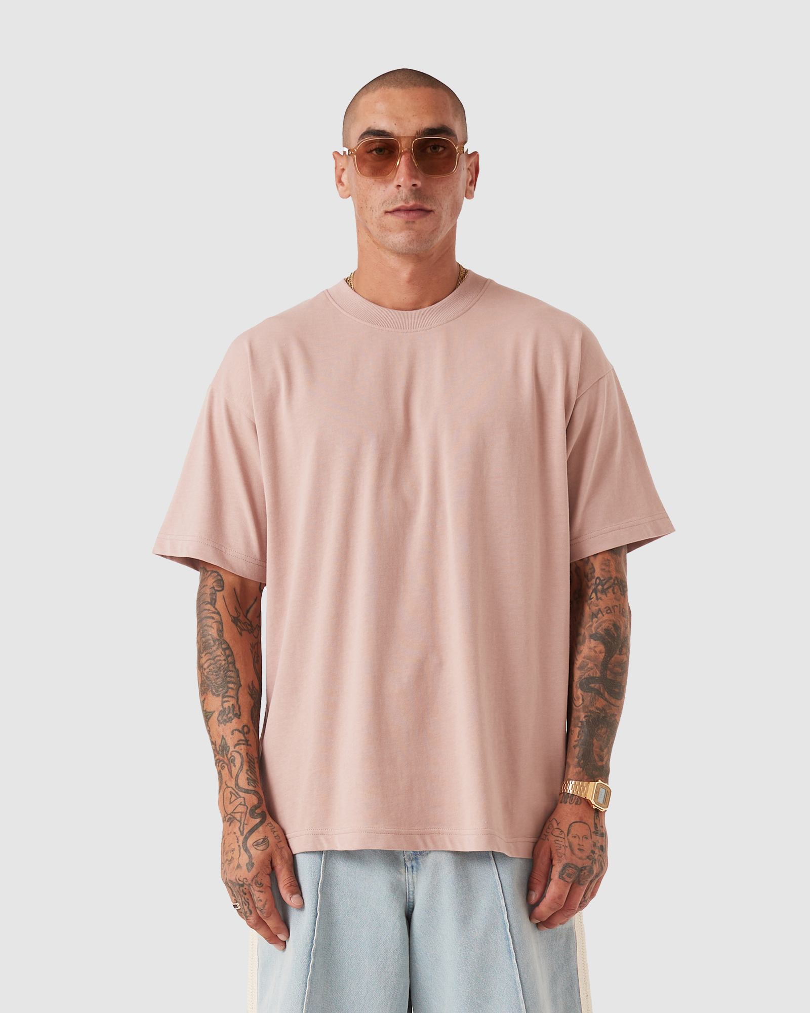 Box Tee Dusty Pink
