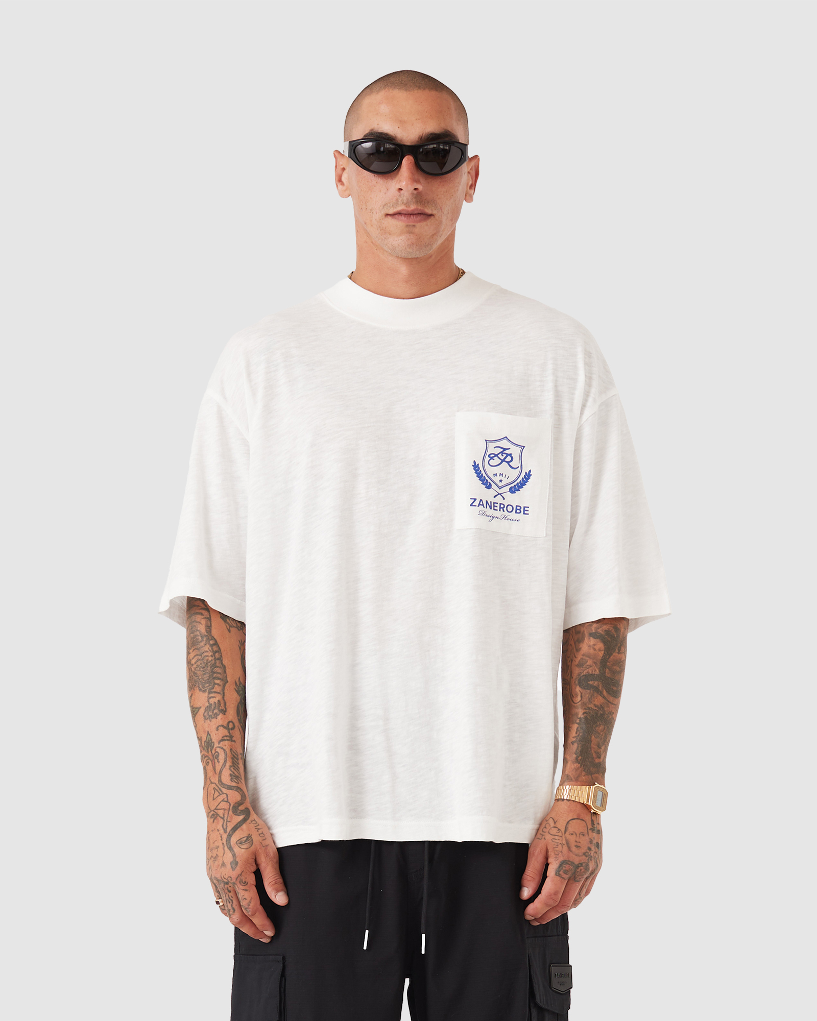Crest Slub Flow Tee Vintage White