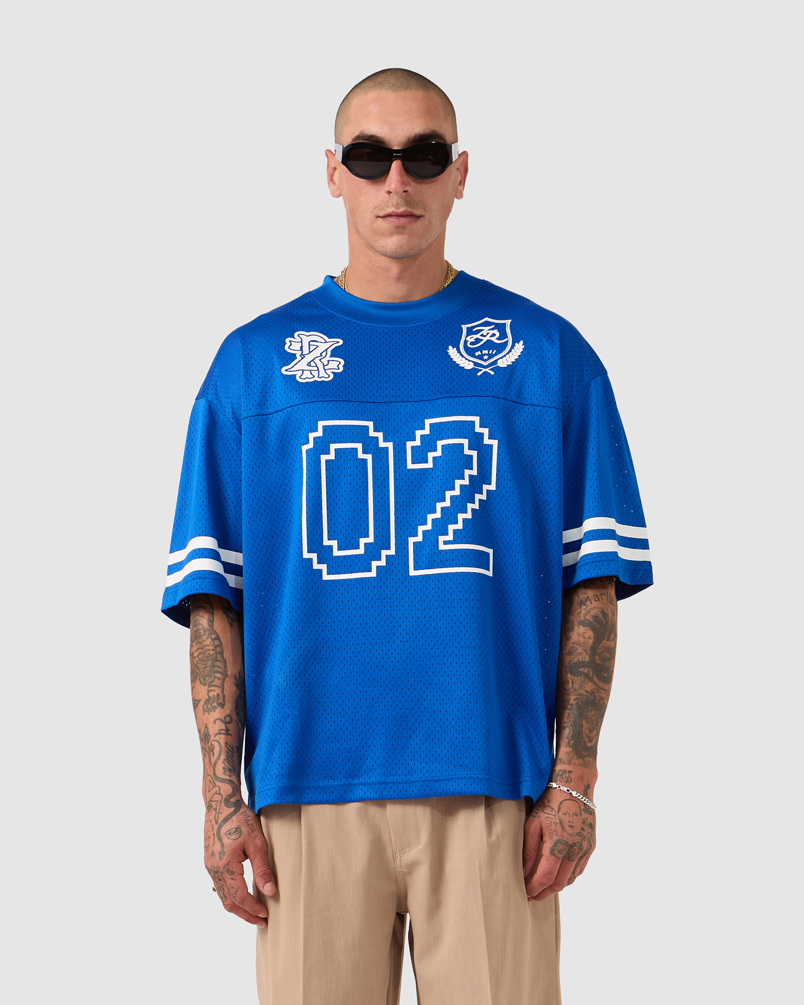Heritage Mesh Flow Tee Cobalt Blue
