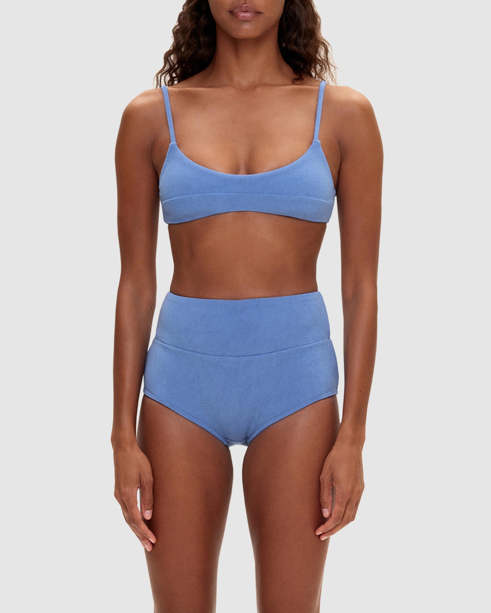 Towelling Bralette Top