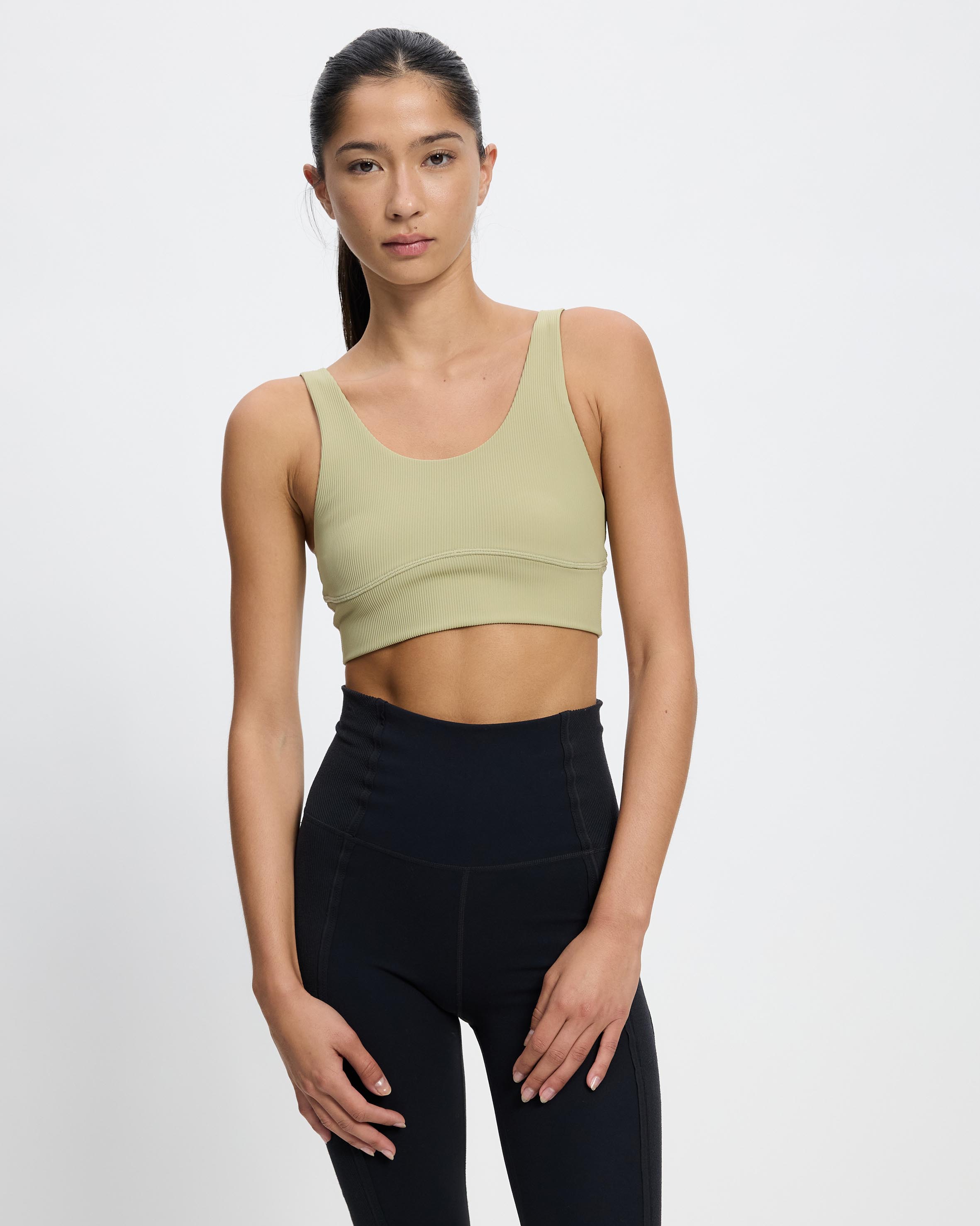 Stripe Rib Crop Top