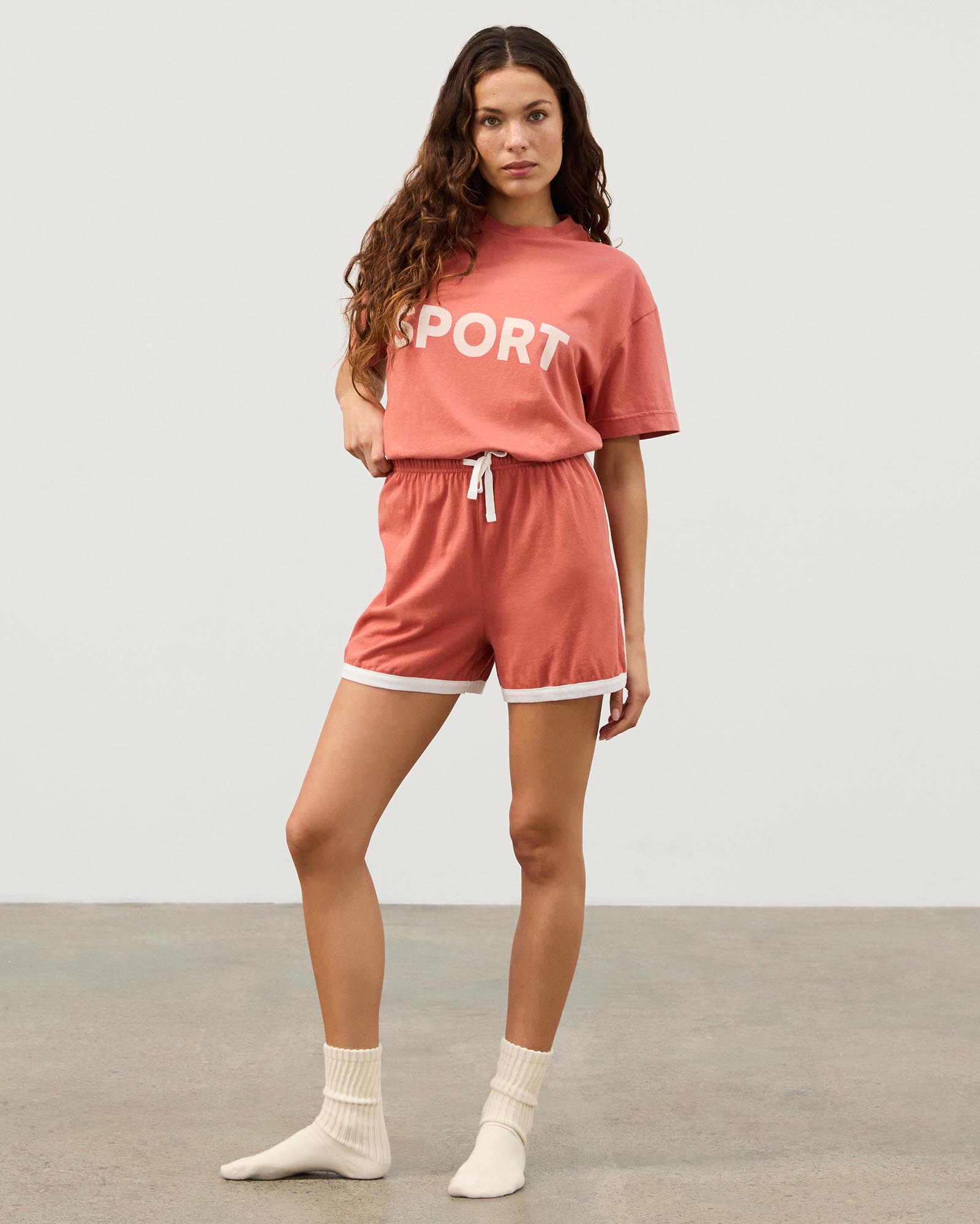 Organic Cotton Blend Sport Shorts
