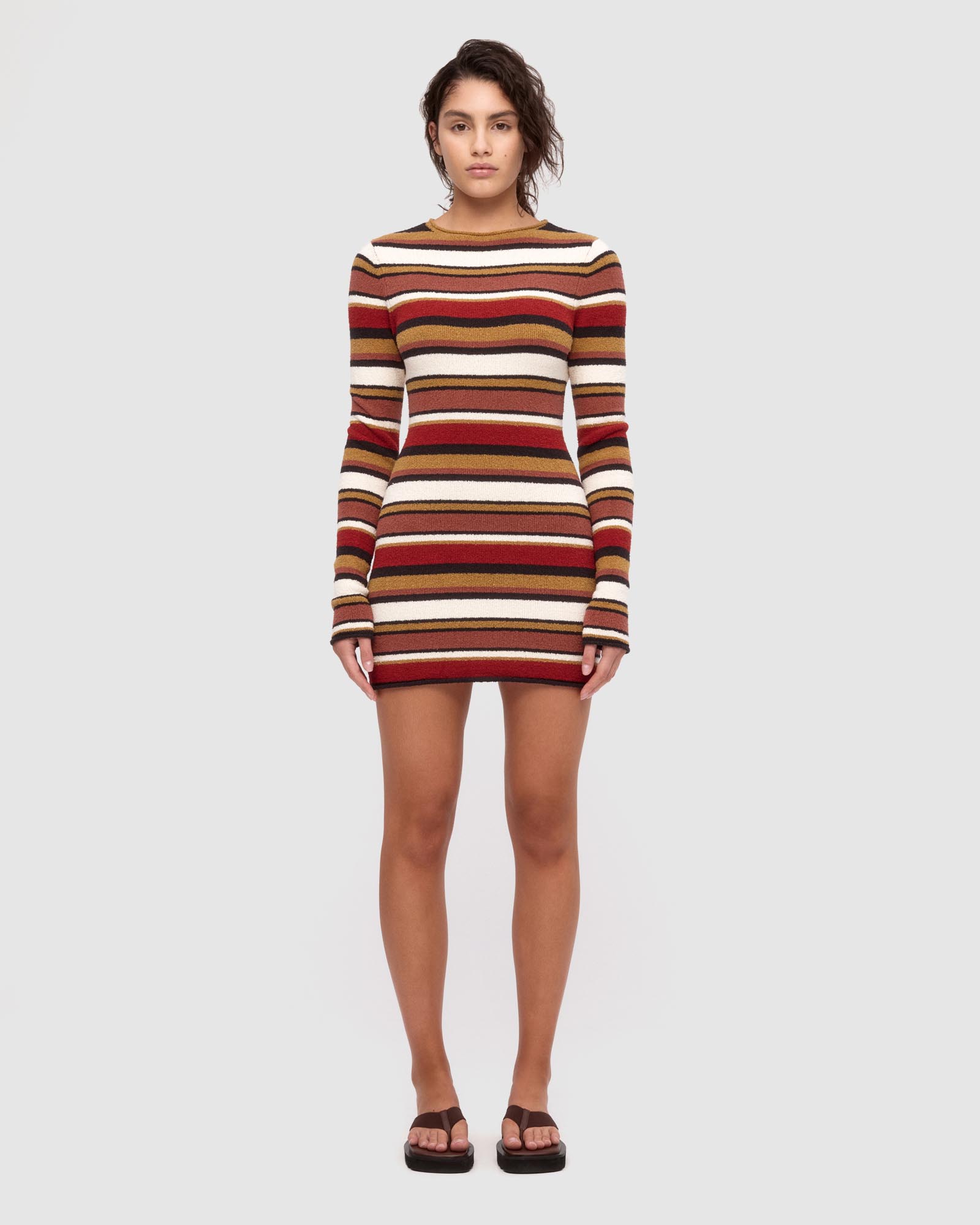 Textured Knit Mini Dress